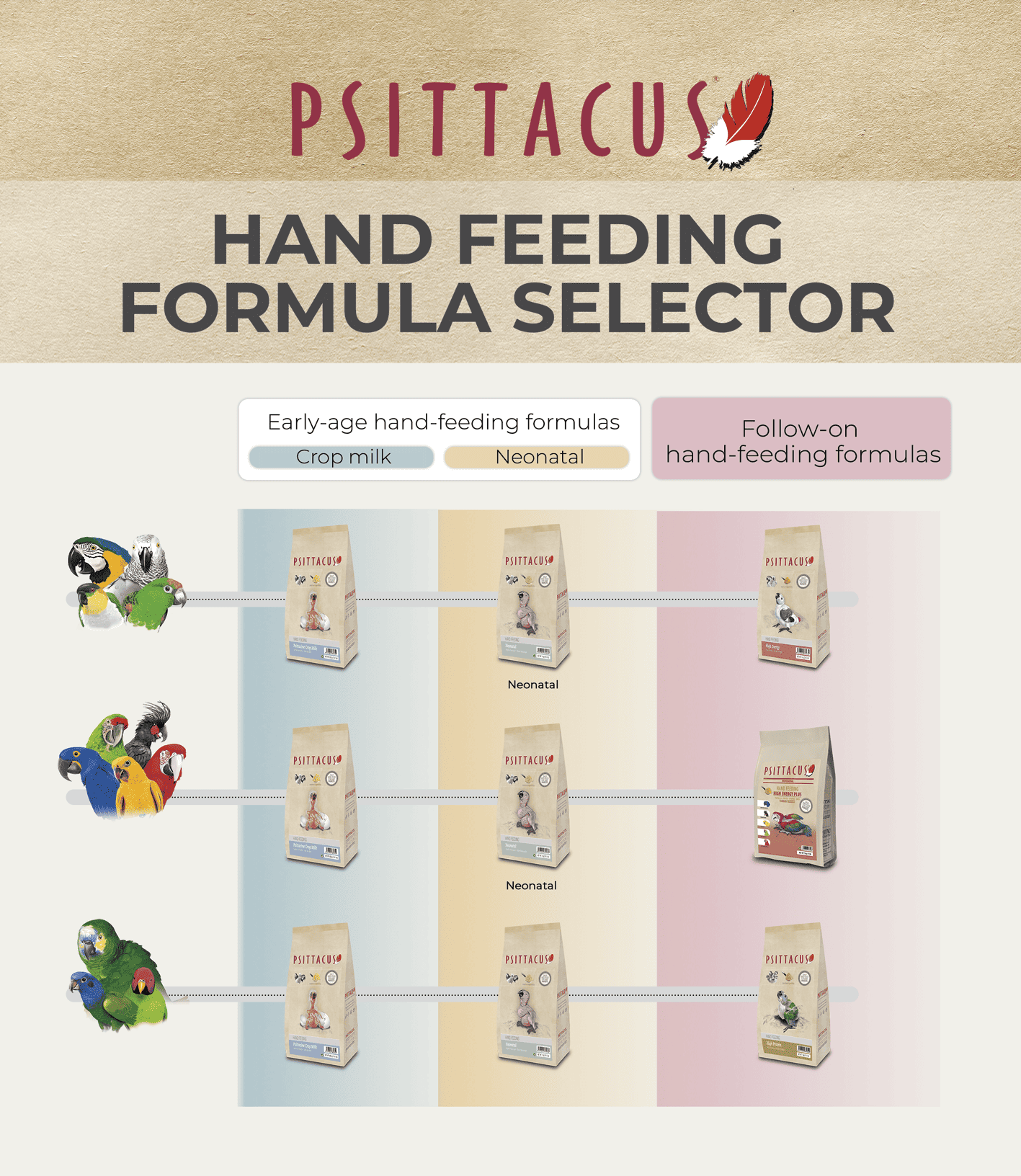 HAND FEEDING PSITTACUS Formulas | Psittacus Store USA